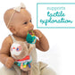 Infantino Music & Motion Pulldown Sloth - Musical Plush Sloth With Multi-Textured Teether For Tactile Exploration, Easily Attaches To Strollers And Gyms, Bpa-Free