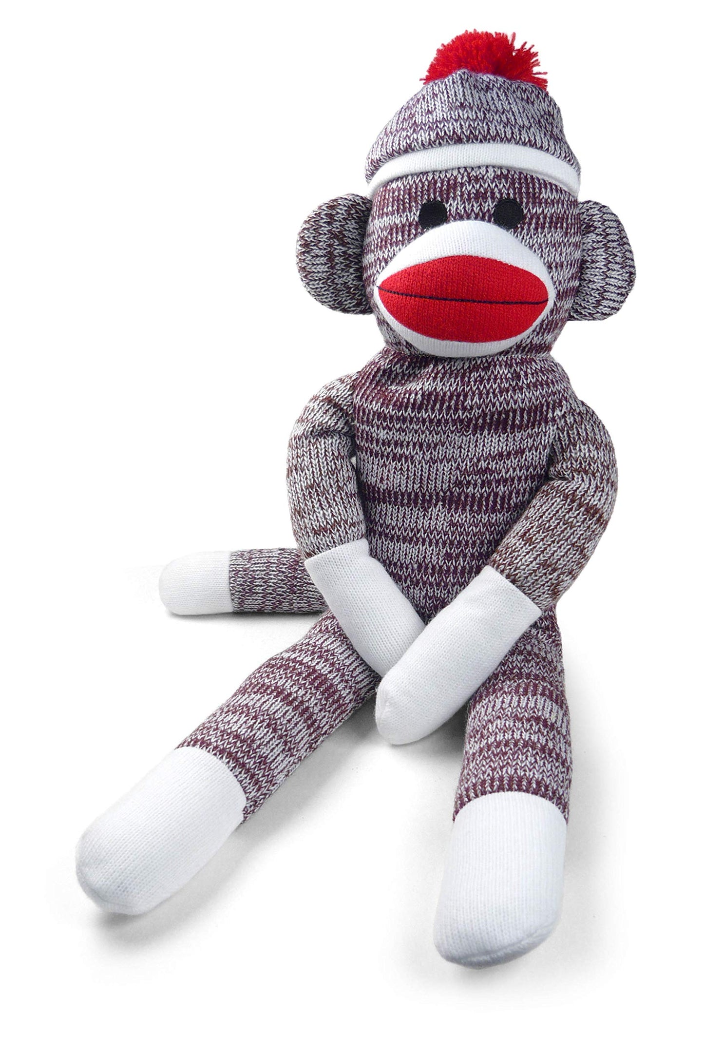 Pennington Bear Company The Original Sock Monkey, Hand-Knit, Plush Material, 20 inch