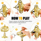 Meekoo 2 Packs Gyroscope Toys Metal Anti Gravity Gyroscope Colorful Precision Top Gyroscope For Christmas Educational Gifts(Gold)