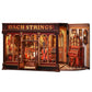 Book Nook Kit  3D Wooden PuzzleDIY Miniature House Kits for mature-themed and Teens  Tiny House Building Kit Booknook Bookshelf Decor  DIY Craft Gifts for Family and Friends & Music Lovers (Bach Strings)