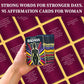 QUOKKA Badass Affirmation Cards for Women - 95 Fierce Daily Motivational Messages to Awaken Power  Boost Confidence  and Uplift Mindset - Self Care and Mental Strength Gift for Her