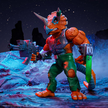 Super7 Ultimates! Teenage Mutant Ninja Turtles Triceraton - 8'' Tmnt Action Figure With Accessories Classic Cartoon Collectibles
