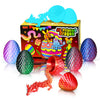 Impossmaker 6PCS Mini 3D Printed Easter Dragon Eggs with 3D Printed Dragon Inside  Micro Easter Basket Stuffers Mini Dragon Egg Set Articulated Crystal Dragon Fidget Toy for mature-themeds Teens