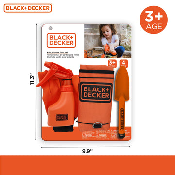 Black & Decker Kids Gardening Set - Pretend Play Set With Costume And Gardening Accessories