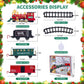 Shemira Christmas Train Set, Train Toys For Boys Girls, Toy Train With Smoke, Light And Sound, Steam Train Sets For Around Christmas Tree, Christmas Train Toys Gifts For 3 4 5 6 7 8+ Years Old Kids