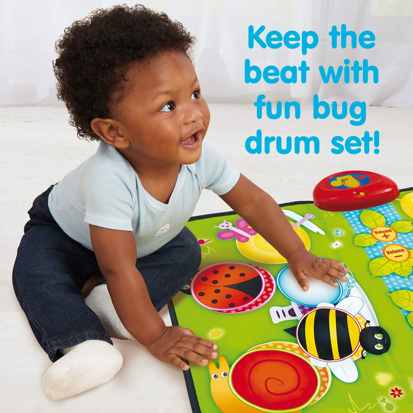 Kidoozie Cute Critters Music Mat - 2 In 1 Music Mat For Infants And Toddlers Ages 9-24 Months (G02536)