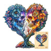 Wooden Puzzles For Adults, 180 Pieces Skull Puzzles For Adults, Unique Tree Puzzle Gifts For Puzzle Lover, Wooden Jigsaw Puzzle (M-11.4 * 11.3In)