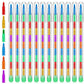 Thenshop 60 Pcs Stackable Crayons 10 Interchangeable Colors Stacking Buildable Crayons Rainbow Stackable Pencils DIY Crayons Par