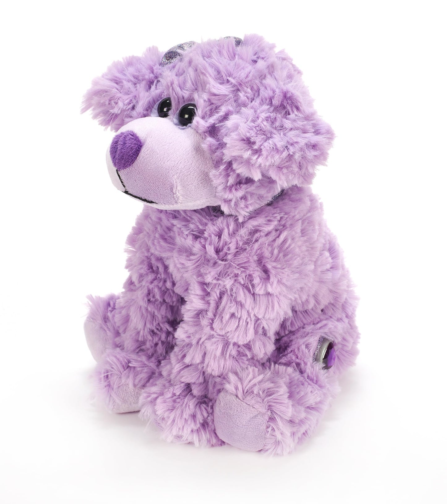 The Petting Zoo Scruffy Dog Plush Toy, Purple 9" Stuffed Animal, Model 413804, Gifts for Girls, Soft Polyester