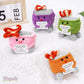 Megele 7pcs Emotional Support Dumpster Fire Gift Set Handmade Crochet Desk Accessories Room Decor Funny Gifts for Women Men Frie