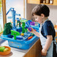 KIZONLY Water Table for Toddlers - Outdoor Play Sink with Pump, Fishing Games - 19.6x12.2x15.7 inches, Plastic, Ages 2-8