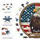 Reouinty Wooden Puzzle For Adults, Eagle Wooden Jigsaw Puzzles(11.1 * 11.2In-200Pcs), Beautiful Wooden Puzzle With Box Birthday