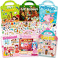 Aannanl Dress Up Reusable Sticker Books for Toddlers Ages 2-4 4-8,3D Puffy Stickers Activity Book Set-Princess Mermaid Fairies C