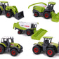 Toyland Set Of 5 Green Die Cast Metal Farm Machinery Toys - Approx 4.5Cm Each - Includes Tractors,Combine Harvesters & More!