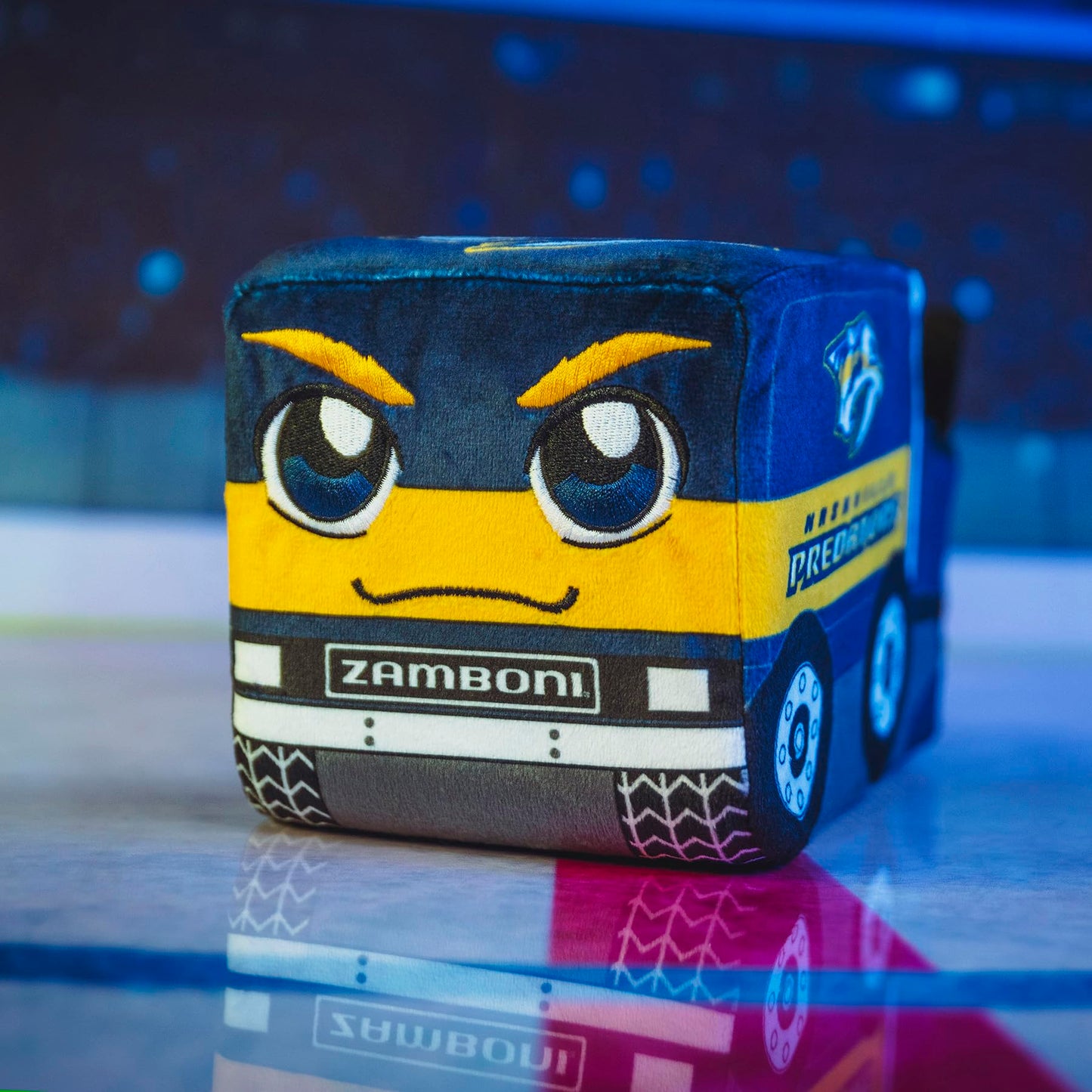 Bleacher Creatures Nashville Predators Zamboni 7' Nhl Kuricha Sitting Plushie - Soft Chibi Inspired Plush