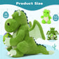 Tezituor 3-in-1 Large Dragon Stuffed Animal  20 Inch Big Stuffed Dragon Plush with Baby and Egg Toy for Girls Boys  Cuddle Hugging Dino Plush Gift for Birthday Christmas