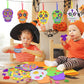 Fennoral 12 Pack Day Of The Dead Craft Kits For Kids Make You Own Skull Foam Stickers Ornament Diy Arts And Crafts For Girls Boy