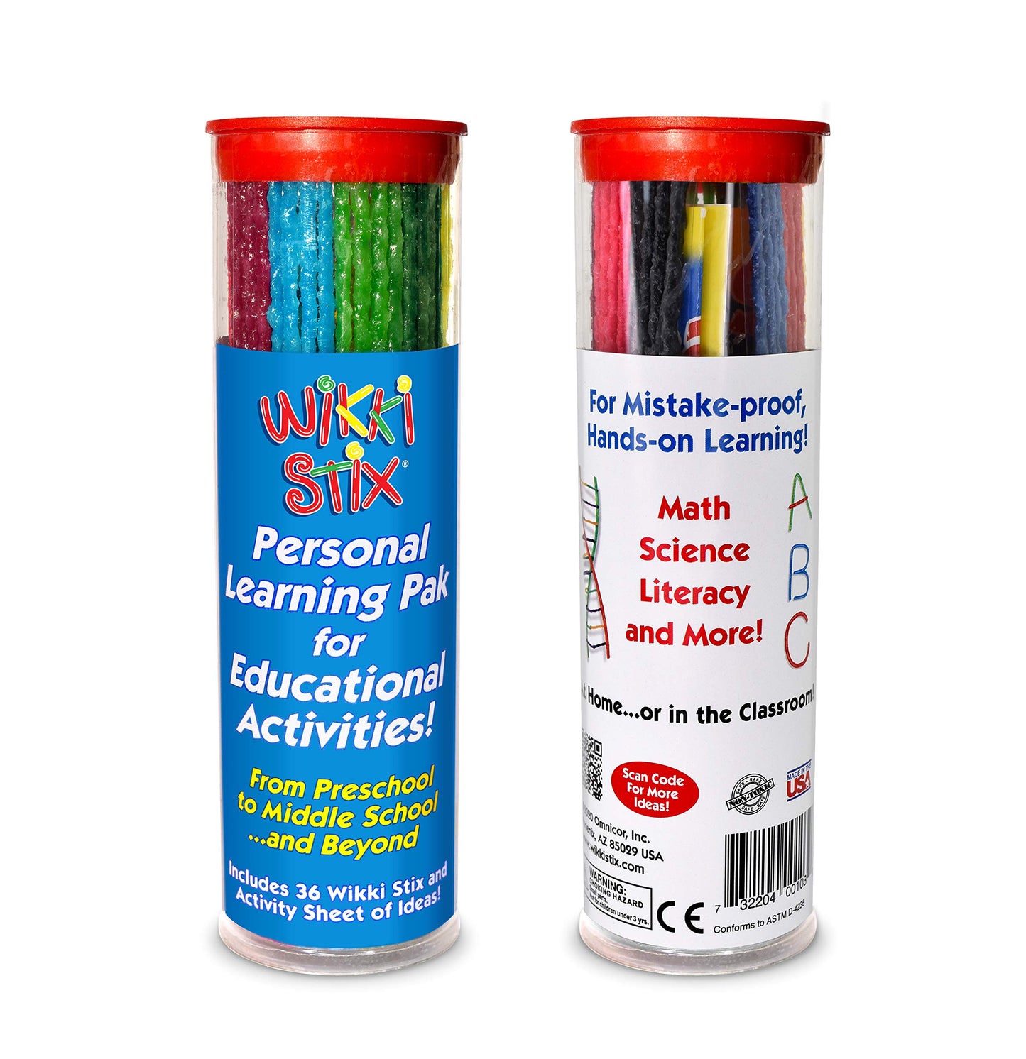 WikkiStix PARTY PAK - Small Multicolor Hand Knitting Yarn, Model WKX103