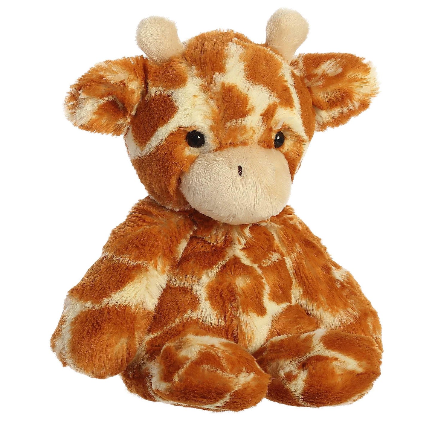 Aurora® Giraffe Stuffed Animal - Brown 9" Soft Polyester Comforting Companion - Model 03601