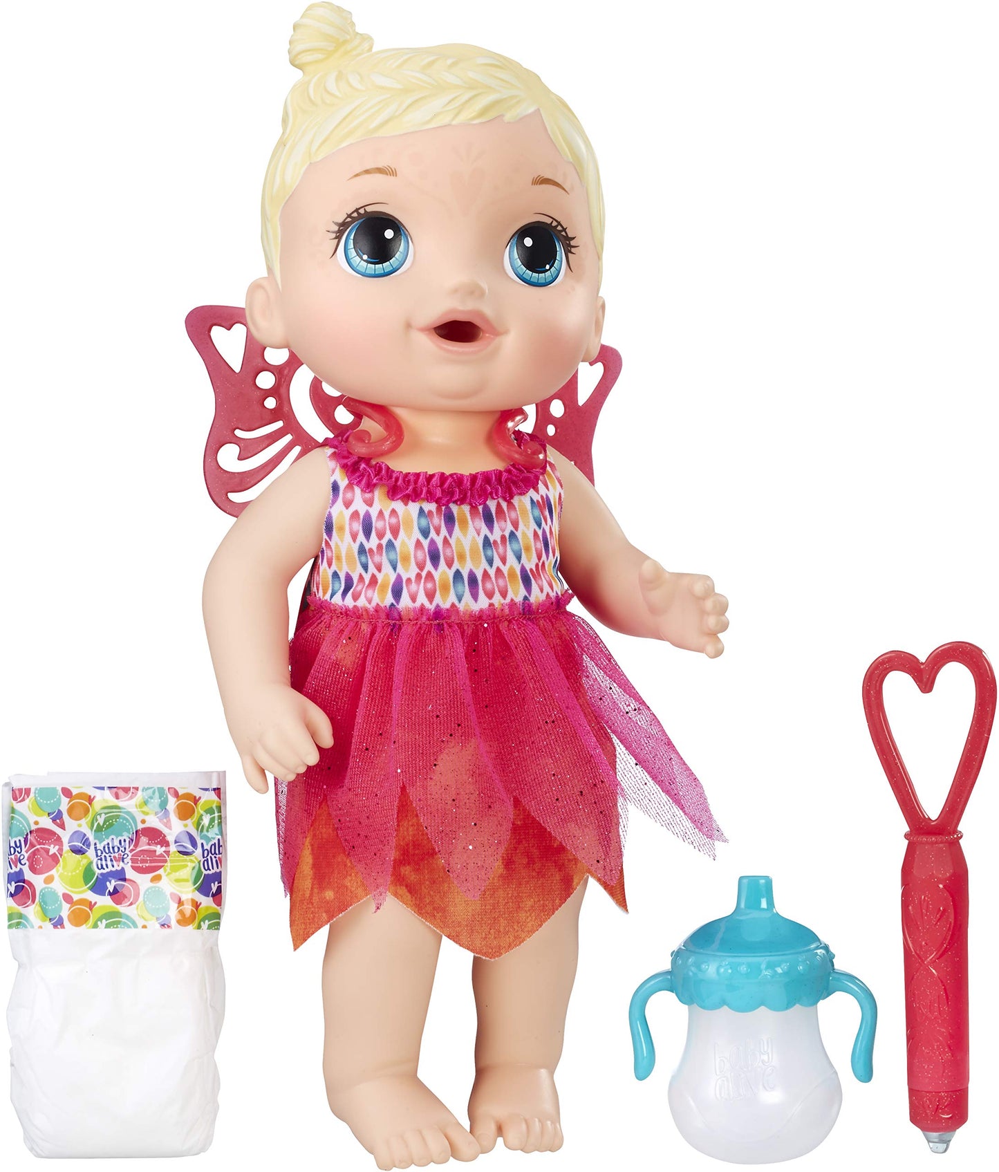 Baby Alive Face Paint Fairy Doll, Blonde, Pink, Model B9723, Plastic Material