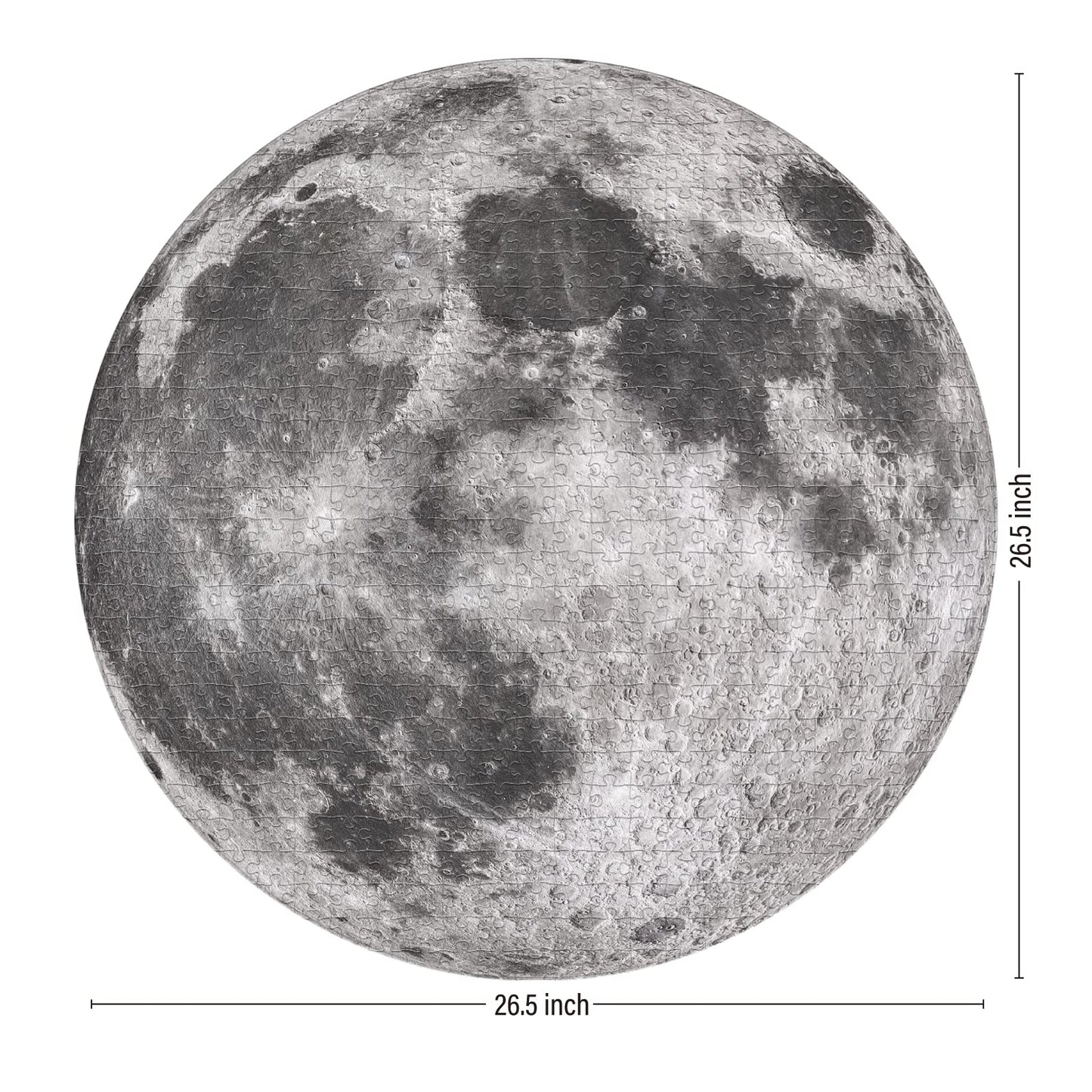 Antelope - 1000 Piece Puzzle For Adults, Space Moon Jigsaw Puzzles 1000 Pieces, Telescope Planet Close-Up Round Puzzle, High Resolution, Matte Finish, No Dust Space Puzzle