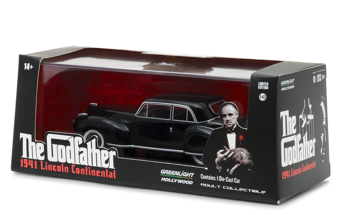 Greenlight 86507 1:43 The Godfather (1972) -1941 Lincoln Continental-Die-Cast Vehicle For Boys