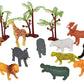 Wild Republic Wild Animals Bucket, Toy Figures, Kids Gifts, Jungle Theme Party Supplies, Zoo Animals, 15-Pieces