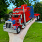 OANMYJJO Semi Truck Toy - Metal Diecast Tow Truck with Light & Sound, Pull Back, Red, Model H06111, Ideal for Boys Age 4-7
