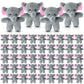 Shappy 50 Pcs Mini Animal Plush Toys Small Stuffed Animals Bulk Cute Tiny Plushies Keychains For Gift Party Carnival Prize(Eleph