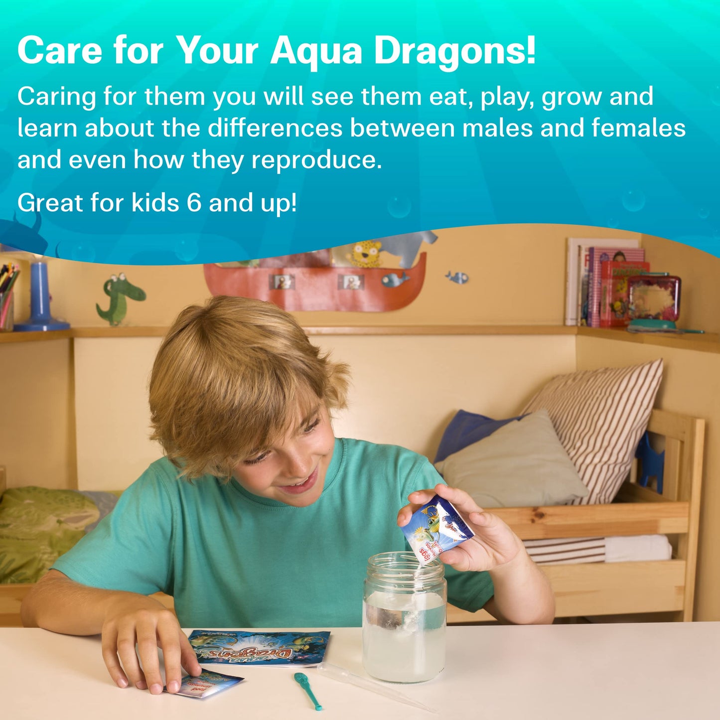 Aqua Dragons Eggs & Food Combo - Refill For Your Own Tank