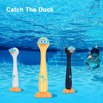 Doadw Summer Toys Underwater Pool Games Dive Sticks Duck 3-Pack