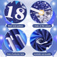 Blue 18Th Birthday Decorations For Boys Girls, Navy Blue Silver Happy 18Th Birthday Yard Banner And 18Th Birthday Balloons For 18Th Birthday Anniversary Party Supplies, Eighteen Year Old Party Decorations