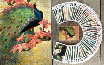 Flonzgift Fantastic Birds Playing Cards (Poker Deck 54 Cards All Different) Vintage Retro Beautiful Birds Painting By Jessie Arm
