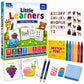 Mind Pilot Ukg Activity Kit For Kids 56 Yrs | Reusable Write & Wipe Cards, Sketch Pens, Crayons & 59 Stickers | Learn Alphabet,