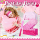 Sratte Number Piñata Number Birthday Piñata Decorations Gradient Pink Piñata With Stick Blindfold Confetti For Girls Boys Birthday Anniversary Party Decorations Supplies(Number 2)