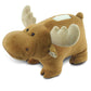 Puzzled Plush Moose Huggie Bank - 9" Brown Polyester Money Saver, Model 5911