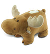 Puzzled Plush Moose Huggie Bank - 9" Brown Polyester Money Saver, Model 5911