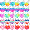 Asoulin Party Favors For Kids 8-12, 24 Packs Pop Heart Fidget Toys & Gifts Cards Birthday Easter Gift For Kids Toddler Boys Girl