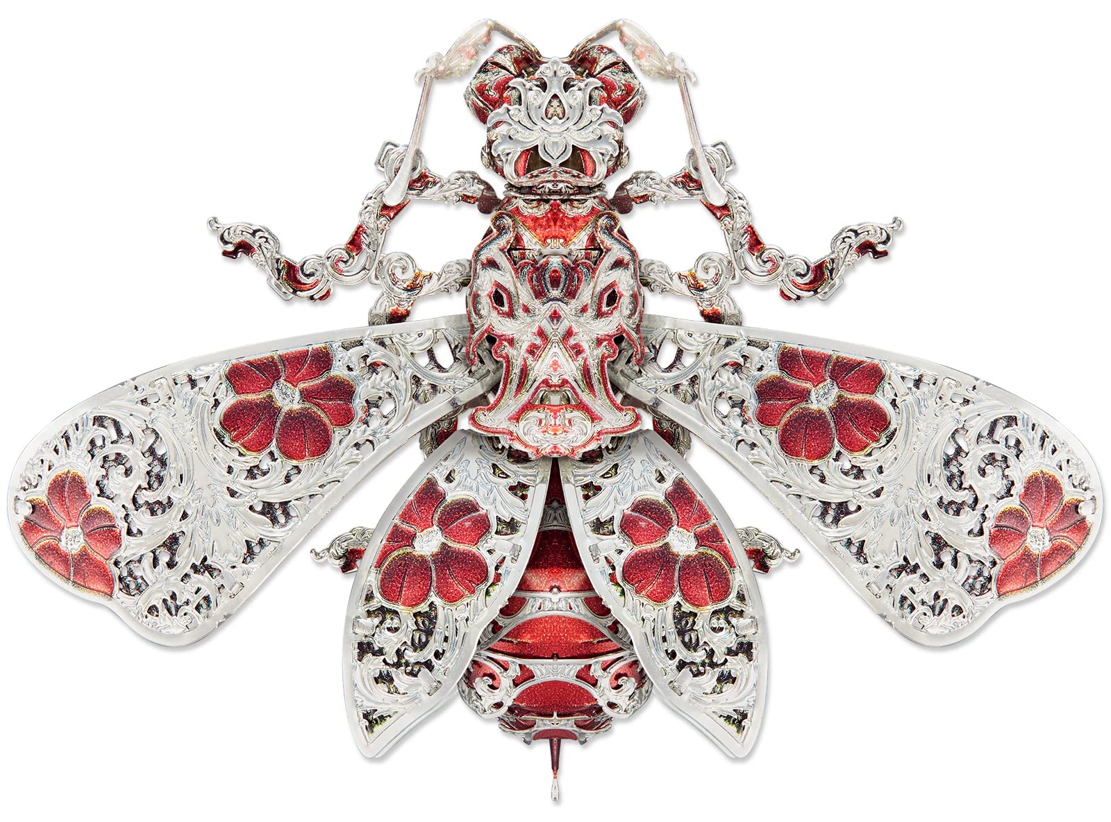 Piececool 3D Puzzles For Adults, Honey Bee 3D Metal Model Kits, Animal Model Building Kit For Stress Relief Insect Themed Fashion Brooch Assembling Diy Crafts