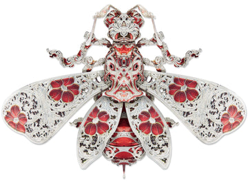Piececool 3D Puzzles For Adults, Honey Bee 3D Metal Model Kits, Animal Model Building Kit For Stress Relief Insect Themed Fashion Brooch Assembling Diy Crafts