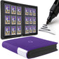 Top Loader Binder  Holds 288 Top Loaders - 9-Pocket Toploader Binder for 3 x 4 Rigid Card Holders for Trading Cards or Sports Cards  Model A - Classic Purple