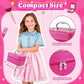 Kids Makeup Kit for Girl -Real Washable Toddler Makeup Kit for Kids Girls, Double-Layer Case Kids Makeup for Kids Little Girl, P
