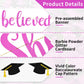 She Believed She Could So She Did Banner Decorations - Glitter She Did It 2024 Garland Graduation Bunting Banner, Congrats Grad