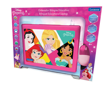 Lexibook, Educational And Bilingual Laptop Spanish/English, Girls Toy With 124 Activities To Learn, Play Games And Music, Pink, Jc598Dpi2