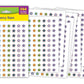 Teacher Created Resources Fancy Stars 2 Mini Stickers Valu-Pak, 1144 Pieces
