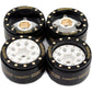 HOBBYSOUL Adjustable Offset 1.0 Beadlock Wheels Brass Rims Weight 44g/Rim for RC Micro Crawler 1/18 TRX4M 1/24 Axial SCX24 90081