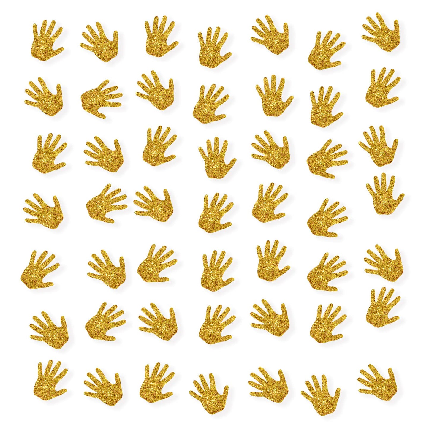 Set of 100 High Five Confetti, Gold Glitter High Five Paper Scatter, Baby Theme Birthay Table Decor, High Five Smash Cake Decor,