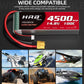 HRB 2packs 4S Lipo Battery XT60 4500mAh 100C 14.8V RC Lipo Battery Compatible with RC Car RC Plane RC Truck RC Boat