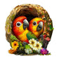 Wooden Puzzles for mature-themeds  Wooden Jigsaw Puzzles for mature-themeds Kids  Naughty Parrot-1 Unique Shaped Wood Puzzles mature-themed  Creative Birthday Gifts for Friends Family Game (11.4 * 10.8in 190pcs)