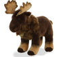 Aurora® 14-Inch Brown Miyoni® Moose Stuffed Animal - Lifelike Detail for Cherished Companionship